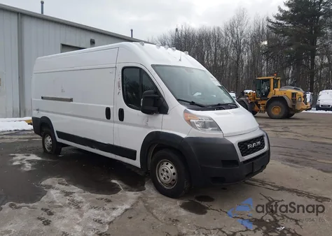 2019 Ram Promaster 2500 High Roof 159 Wb из США, поврежденный, VIN 3C6TRVDG6KE507574
